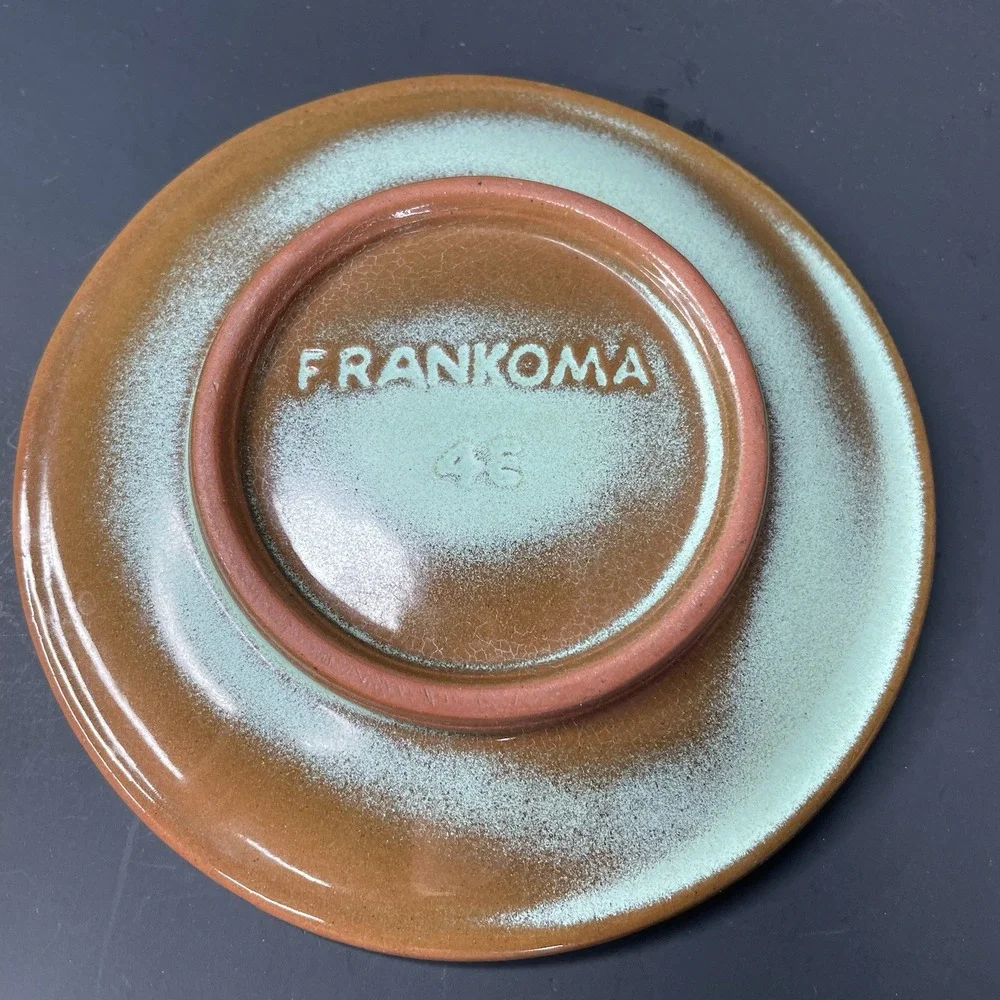 Frankoma Pottery 4E Lazy Bones Plate 5.75